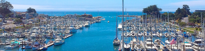 a harbor filled with lots of blue water